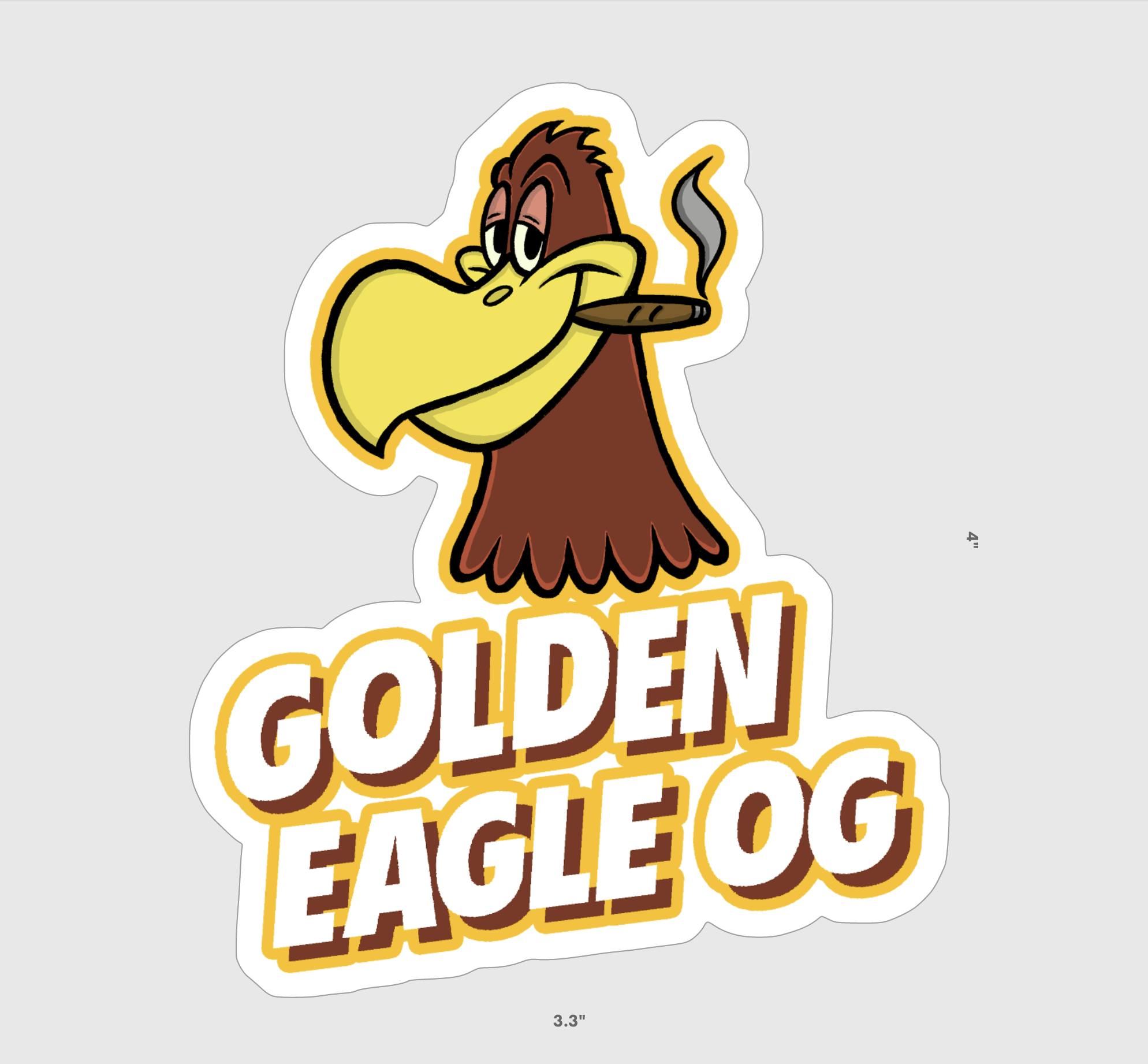 Golden Eagle OG Sticker at The Fireweed Factory