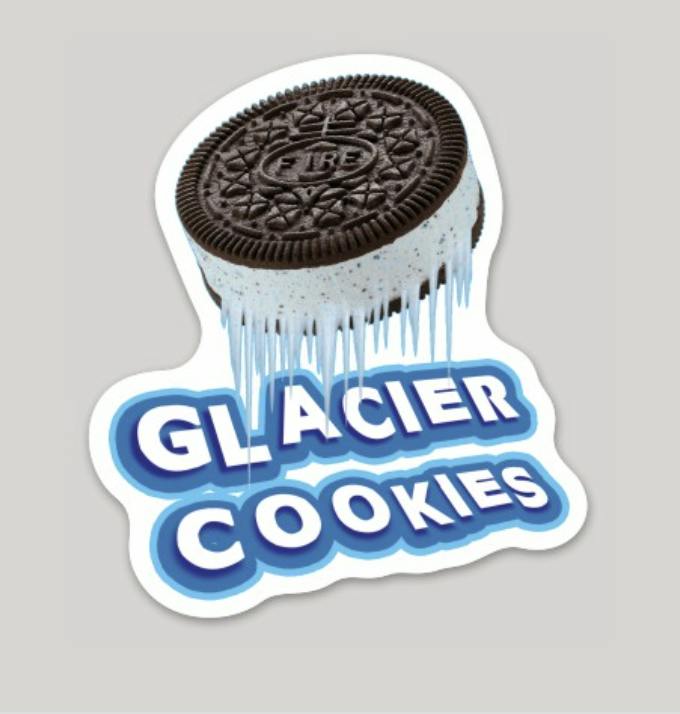 Glacier Cookies Sticker at The Fireweed Factory