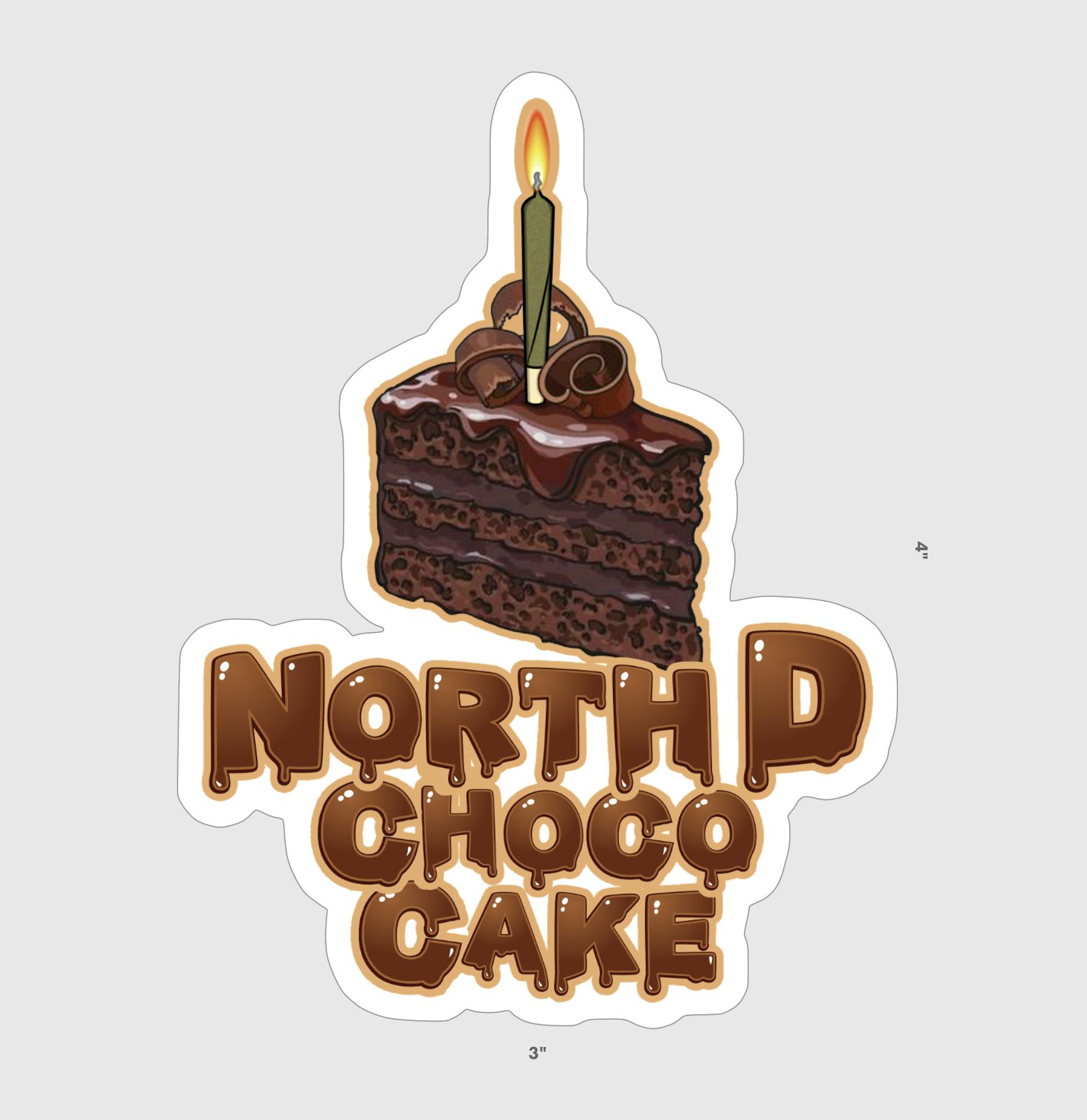 North D. Choco Cake Sticker