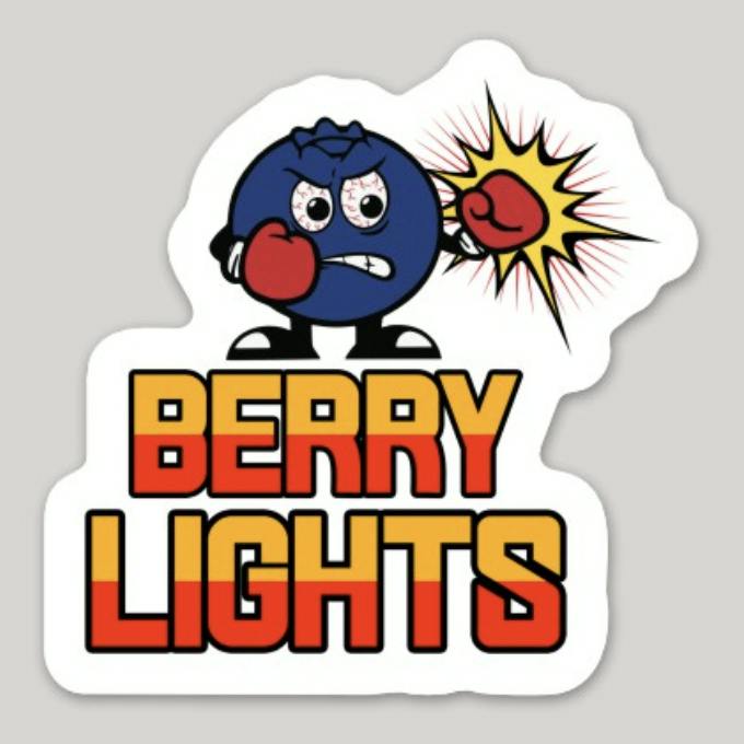 Berry Lights Sticker at The Fireweed Factory