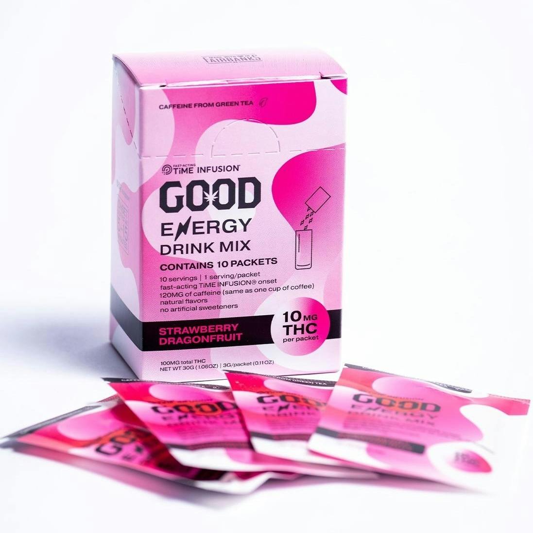 100mg Strawberry Dragonfruit Energy Drink Mix By Good
