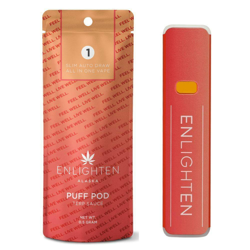 (ON SALE!) Looney Vanilla .5g Terp Sauce Disposable Vape By Enlighten at The Fireweed Factory