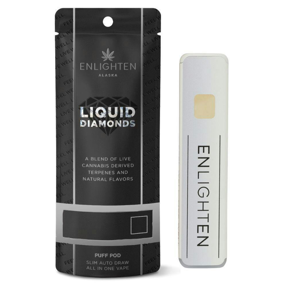 (ON SALE!) Blueberry Tart 1g Liquid Diamonds Disposable Vape By Enlighten at The Fireweed Factory
