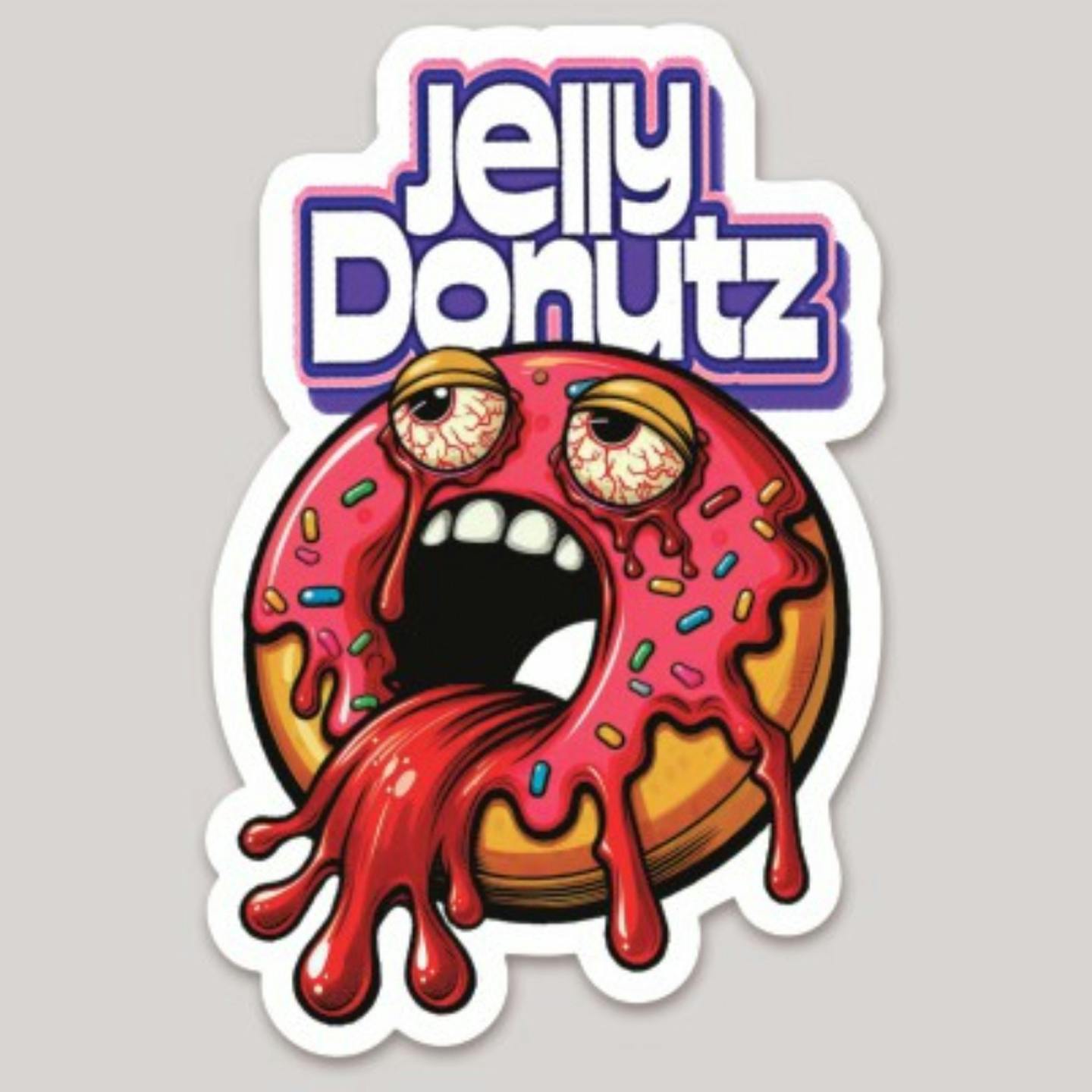 Jelly Donutz Sticker at The Fireweed Factory