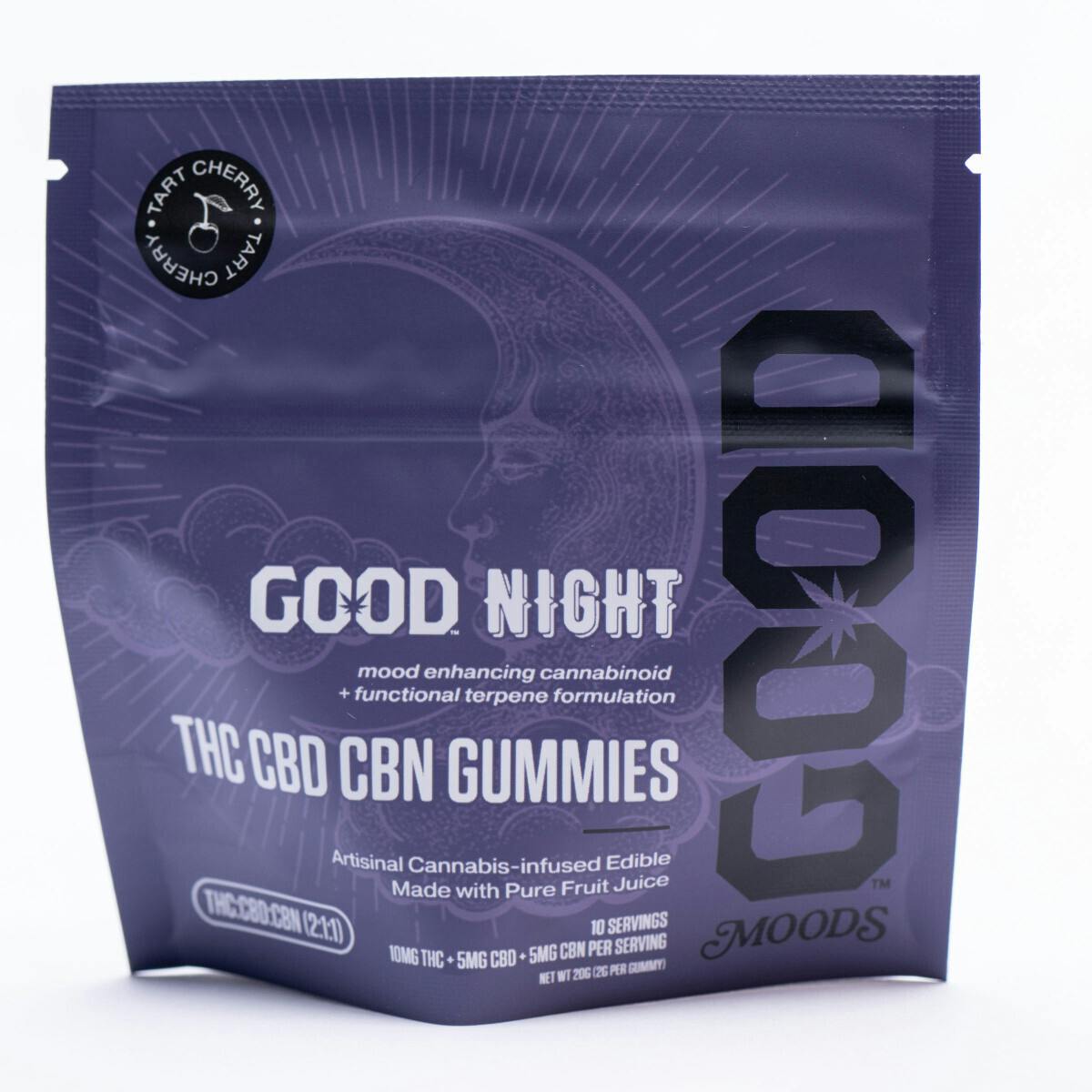 100mg Tart Cherry Good Night Gummies By Good Cannabis