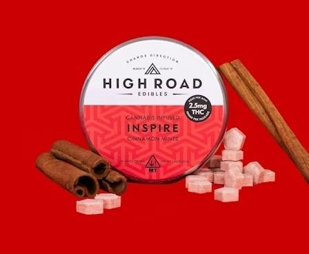 Cinnamon Inspire Mints, 100mg 40-pack by High Road Edibles