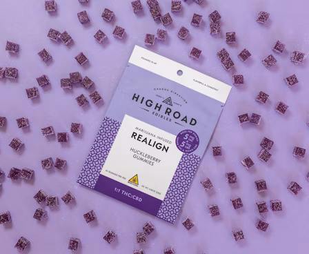 1:1 Huckleberry Realign Gummies, 100mg 20-pack