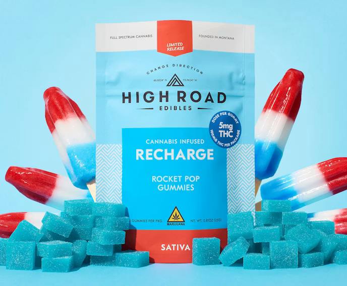 Recharge Rocket Pop Gummies - 100mg Sativa