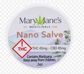 MaryJane's Medicinals Nano Super Salve 0.3oz (45mg THC/CBD)