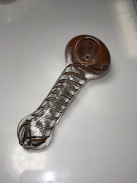 Glass Brown Pipe