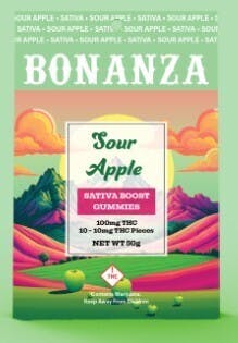 Boosted Gummies Sour Apple Sativa