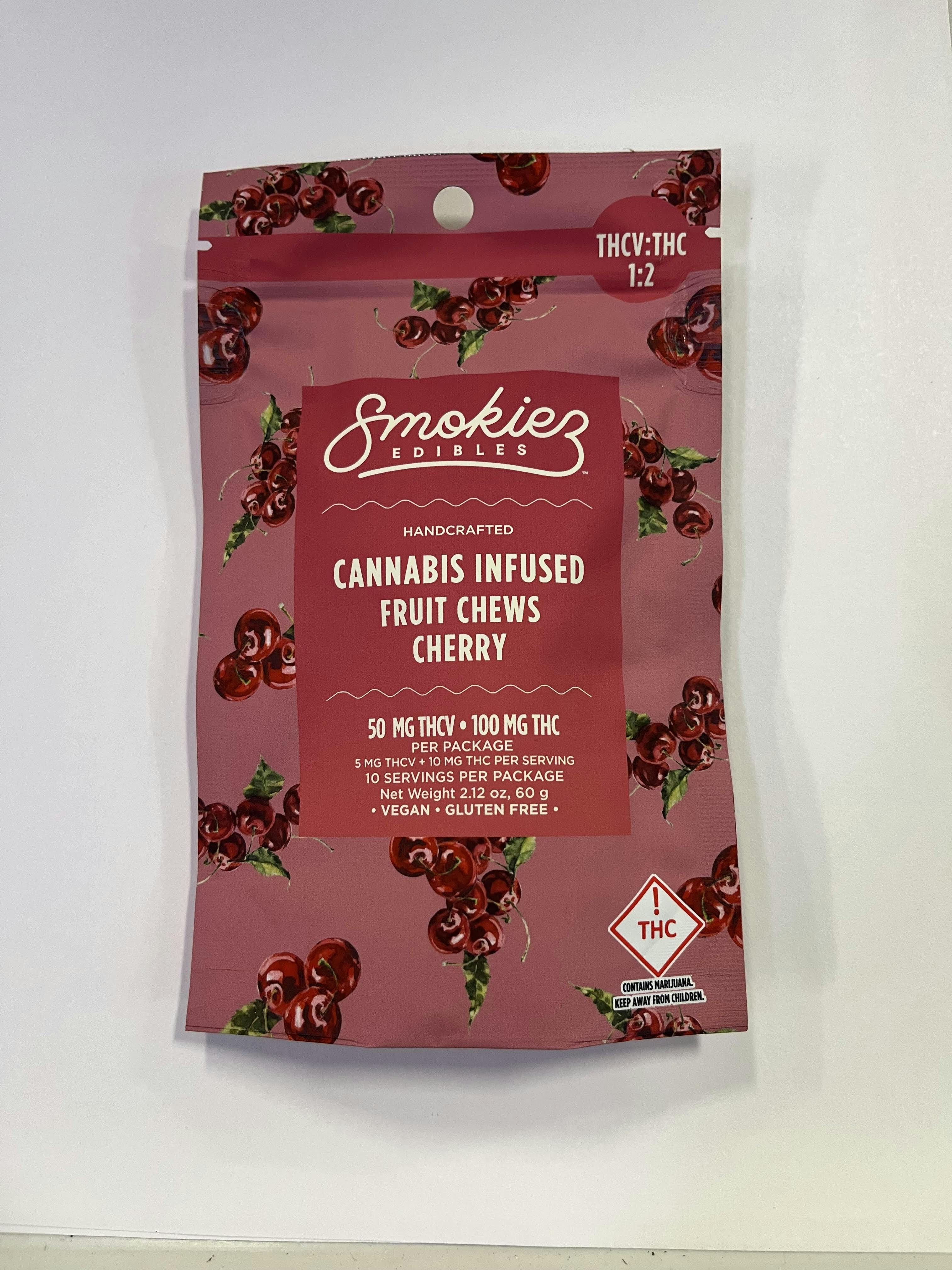 Cherry Gummies 1:2 THCV:THC | 100mg | 10ct | 10mg/ea