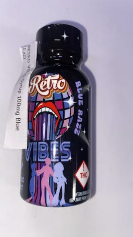 Retro Vibes Syrup 100MG - Blue Razz