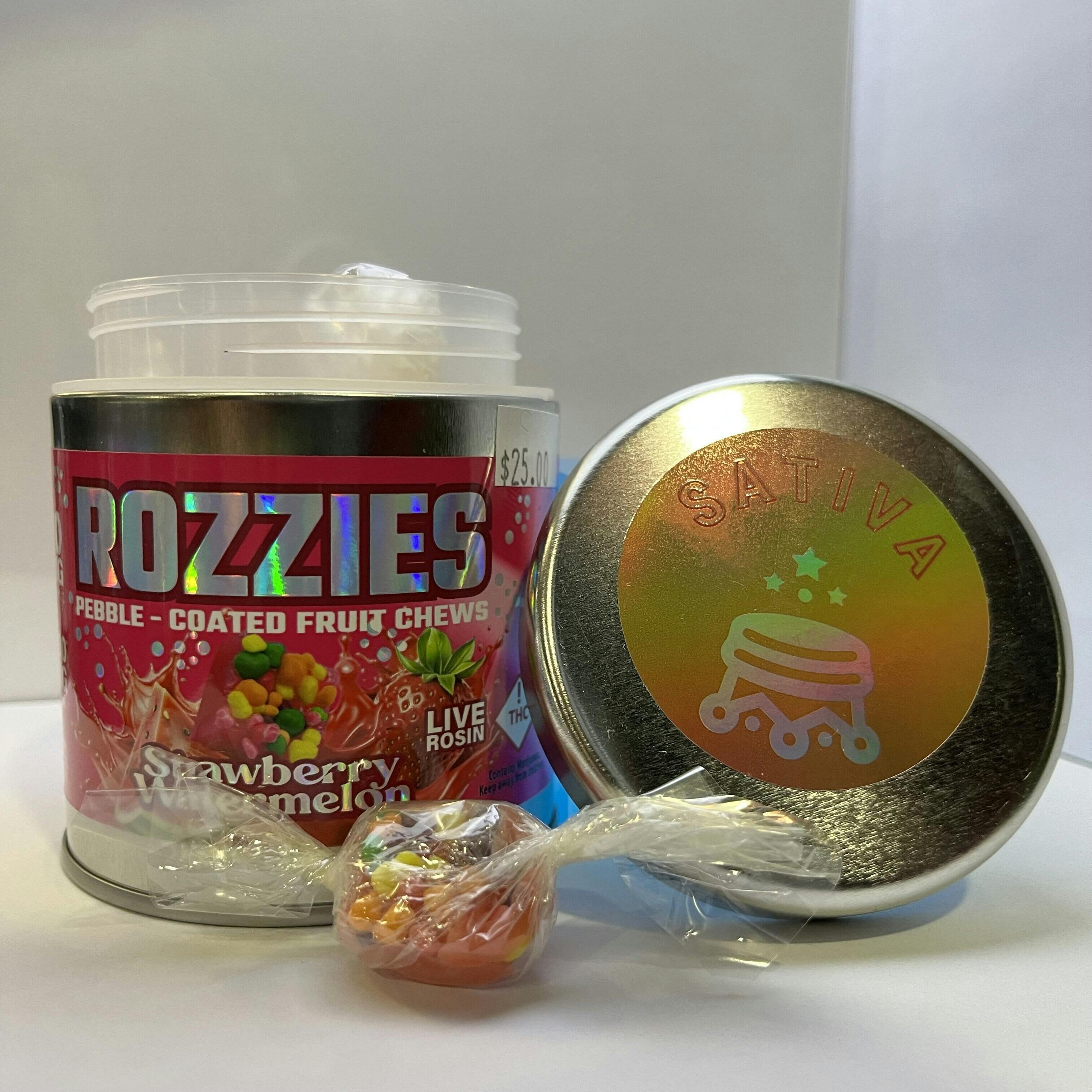Rozzies Strawberry Watermelon Fruit Chews | Gummies | 10pk | 10mg/ea