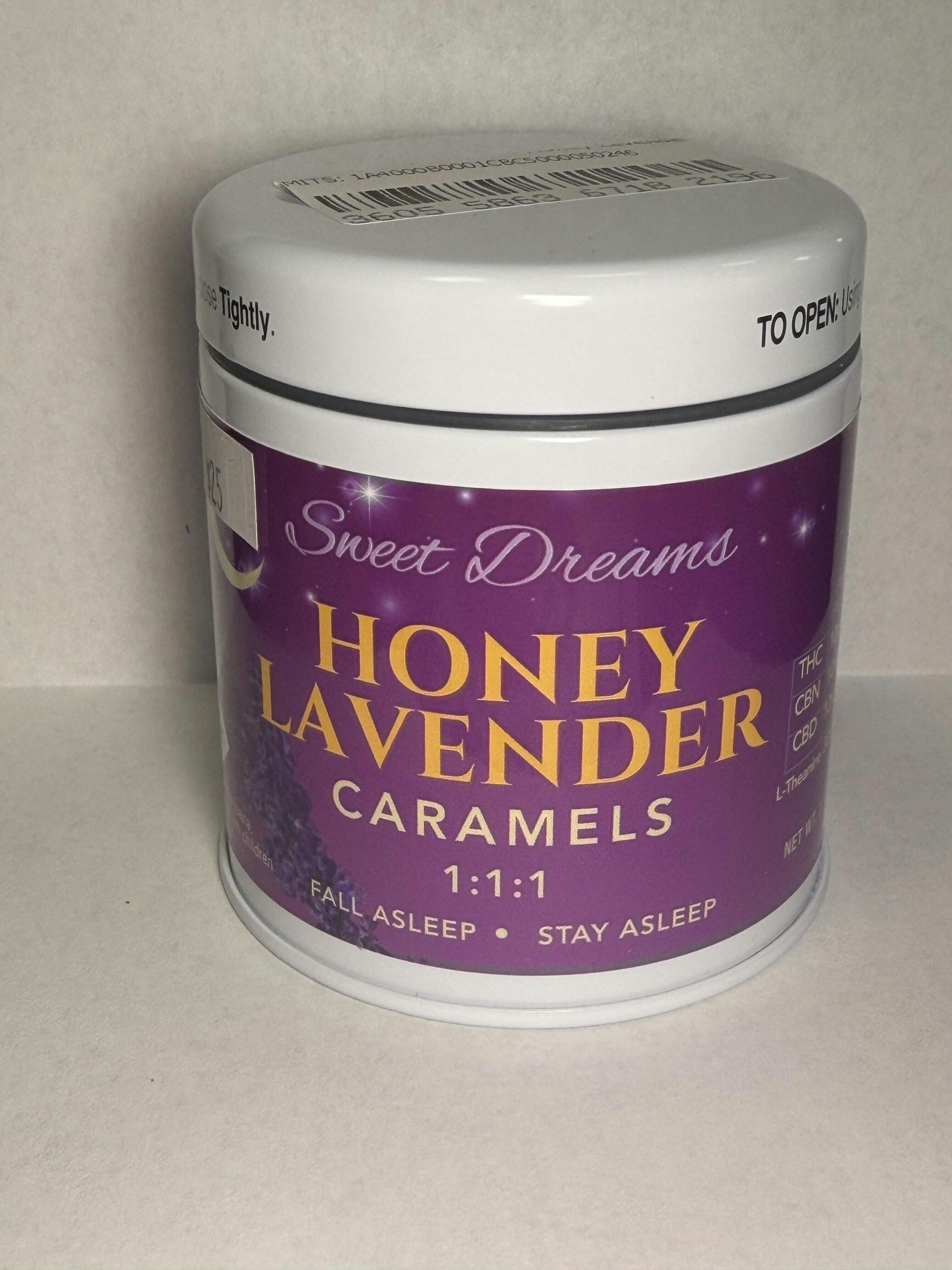 Sweet Dreams Honey Lavender Caramels (100mg THC/CBD/CBN)