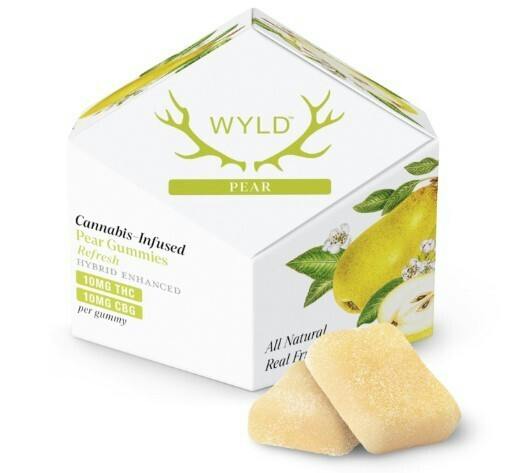 Pear 1:1 THC:CBG Hybrid Enhanced Gummies | 100mg | 10ct | 10mg/ea