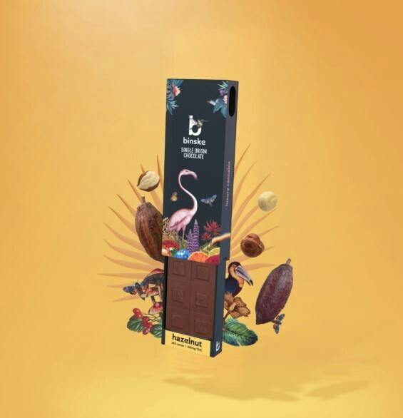 Hazelnut Milk Chocolate Bar - 100mg
