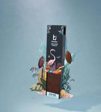 Binske Chocolate Bar 100mg - Dark Chocolate Sea Salt