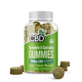 1500mg Turmeric & Spirulina CBD Gummies By CBDfx