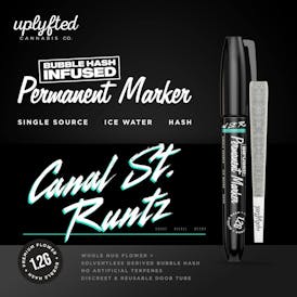Uplyfted - Permanent Marker x Canal St Runtz Bubble Hash Pre-Roll 1.2g | 2/$25