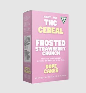 Dope Cakes - Frosted Strawberry Krispie Cereal 120mg