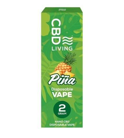 Cbd Living Disposable Vape 2g - Pina at Majestic Gardens llc