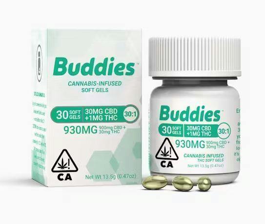 30:1 CBD:THC PCO | Capsules | 900mg CBD:30mg THC | 30ct | 30mg:1mg/ea