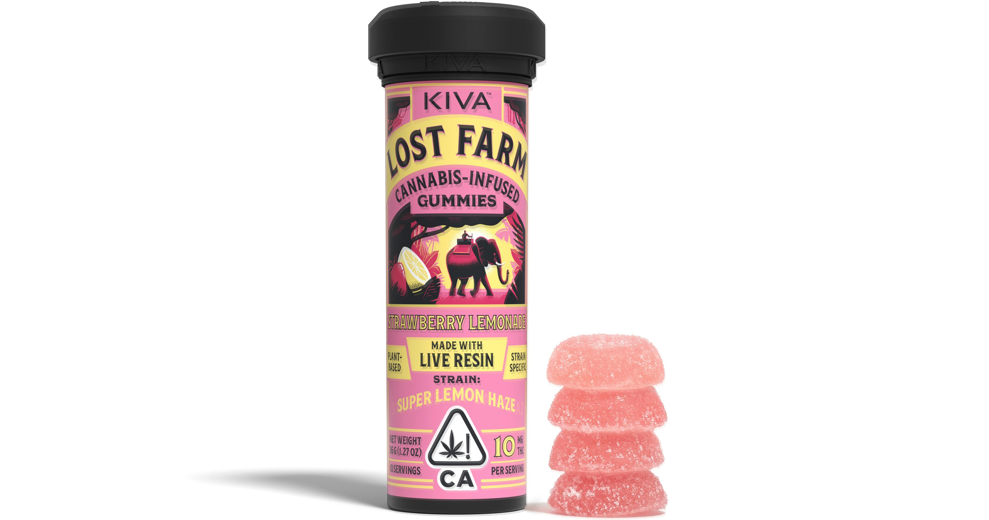 Pink Pineapple 'Sour Dream' Live Rosin Gummies | 100mg | 10ct | 10mg/ea