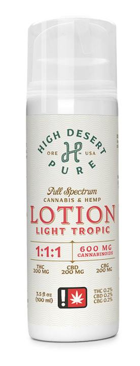 Light Tropic Lotion 1:1:1 (216mg THC)