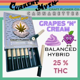 Current Myth Cannarette Pack (Grapes 'N' Cream)