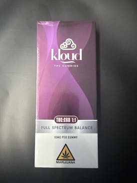 Kloud 1:1 THC/CBD Pineapple & Cream Gummies