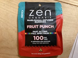 Indica fruit punch gummies