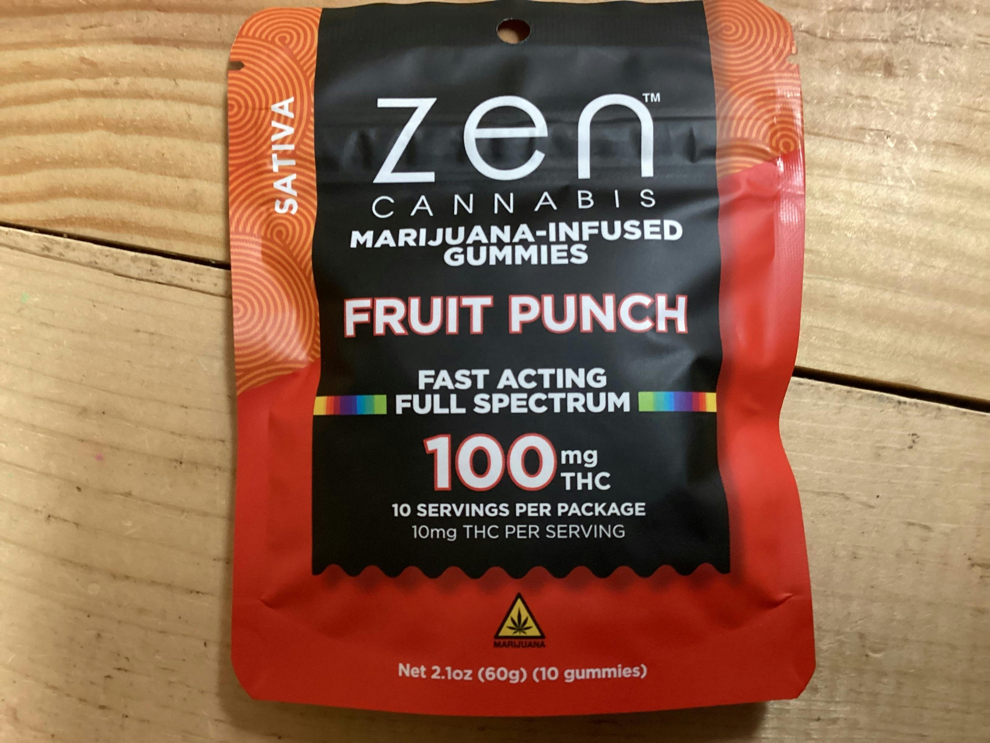 Fruit Punch Sativa 10-Pack Gummies