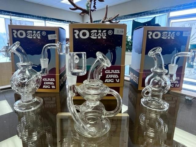 Mini Glass Dab Rig at Indian Trail Farms (Medical)