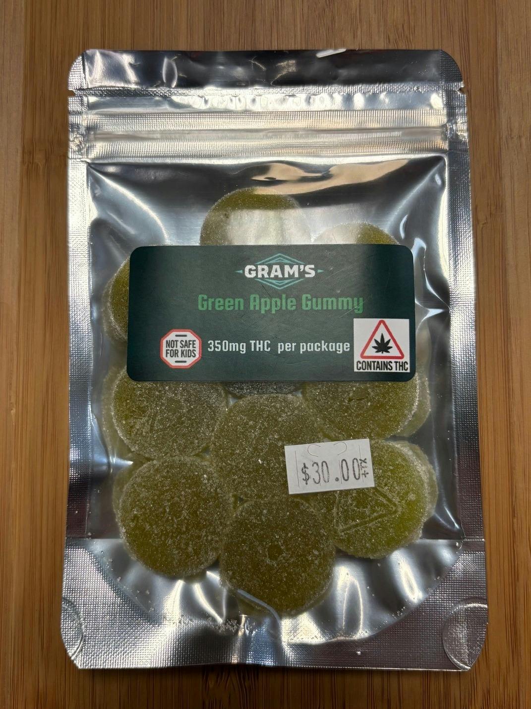 Green Apple Gummies 350mg cannabis product