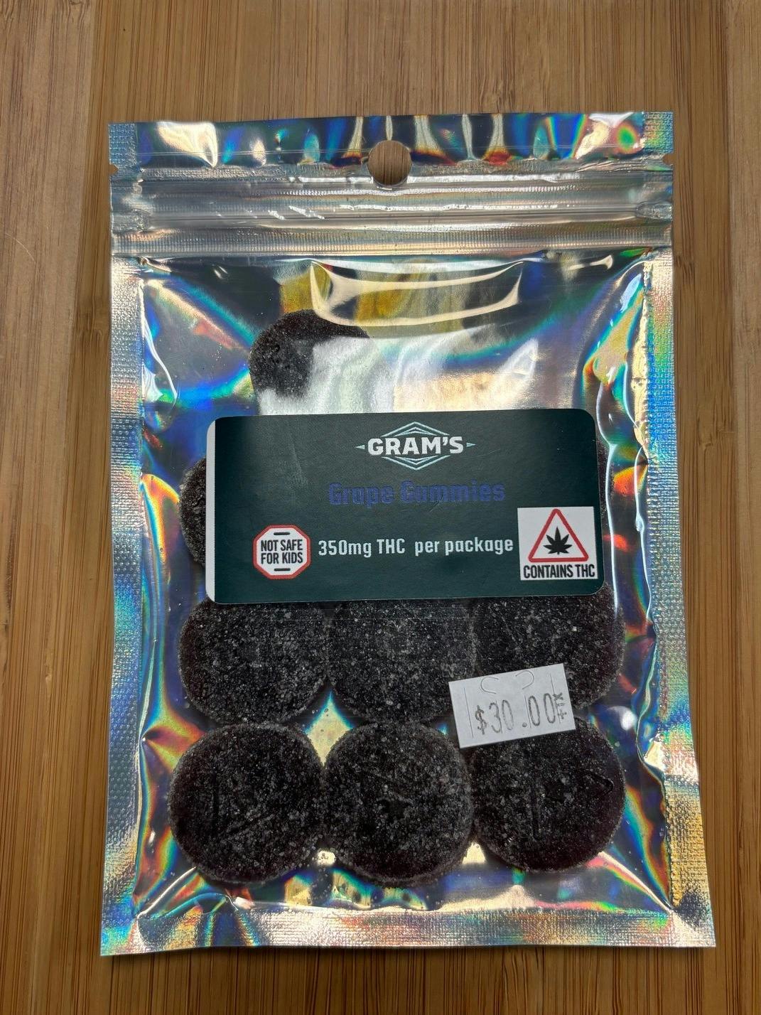 Grape Gummies 350mg cannabis product