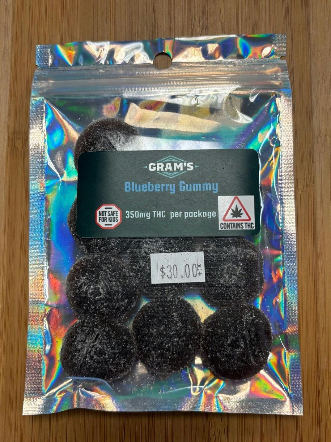 Blueberry Gummies 350mg cannabis product