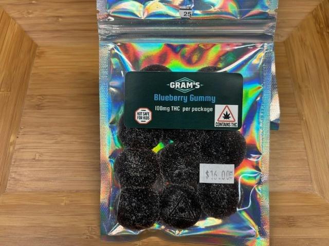 Blueberry Gummies 100mg at Lake Smoke Farm