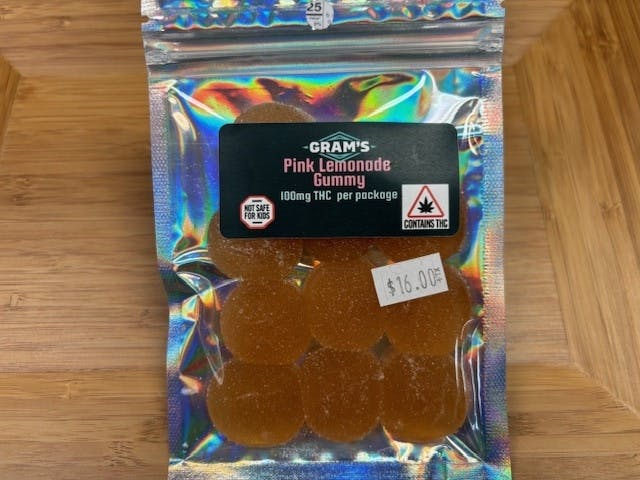 Pink Lemonade Gummies 100mg at Lake Smoke Farm
