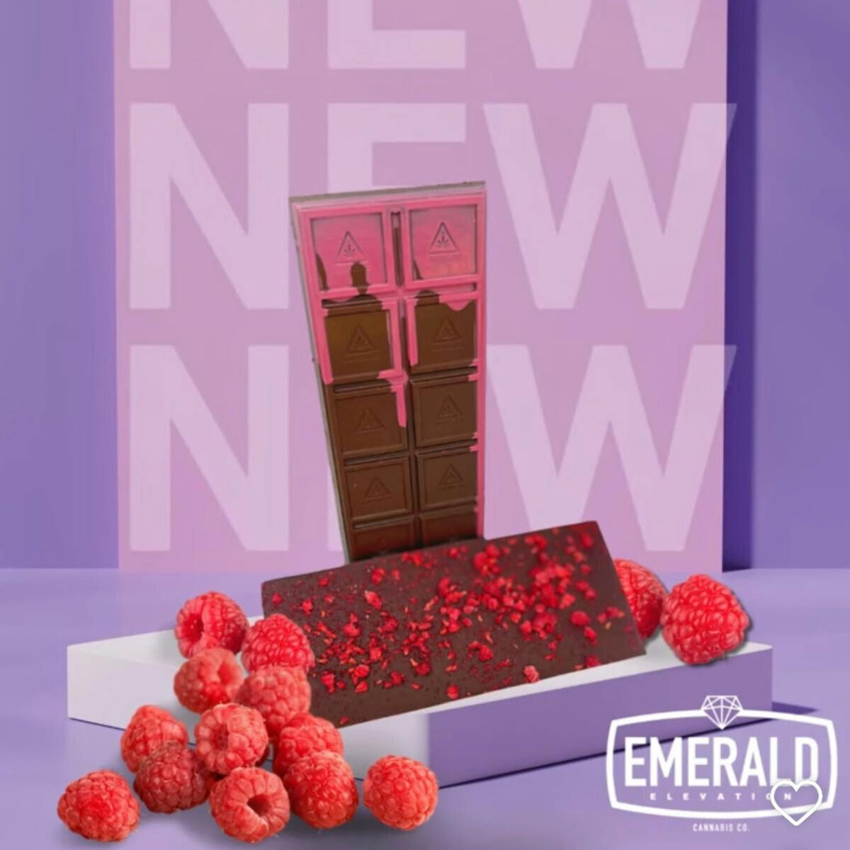 Dark Chocolate Raspberry Bar - 300mg cannabis product
