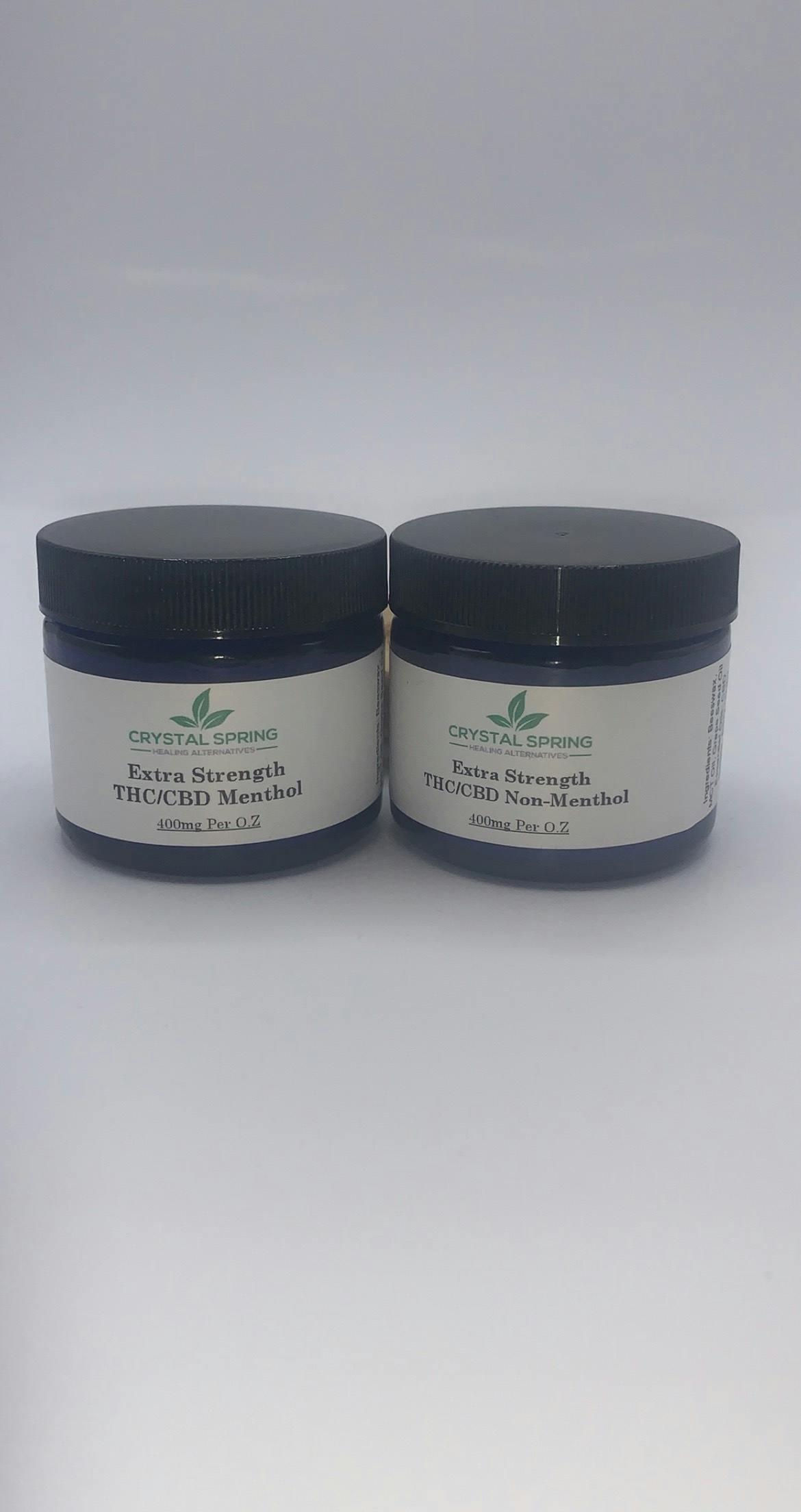 THC & CBD Extra Strength Salve 2oz Tin & Roll On