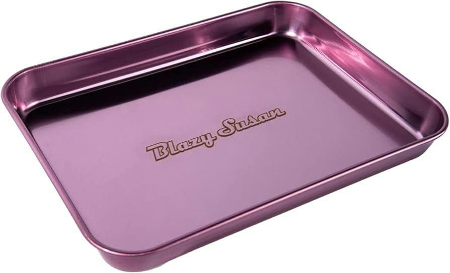Blazy Susan Metallic Rolling Tray