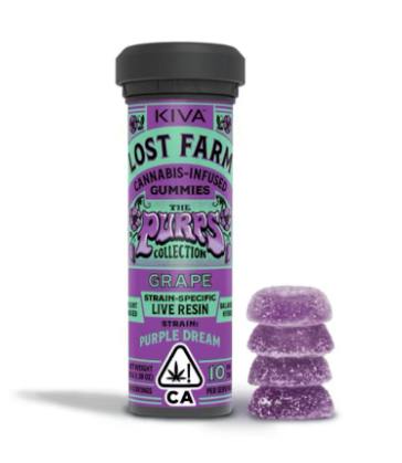 Grape 'Purple Dream' Live Resin Gummies | 100mg | 10ct | 10mg/ea