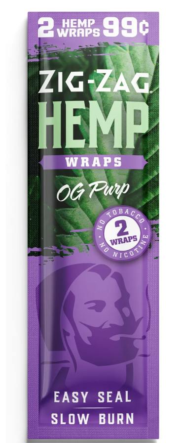 Zig Zag Hemp Wraps OG Purp 2pk
