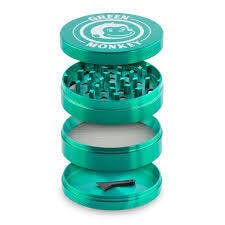 Green Monkey - 4 Piece 75mm Grinder - Green
