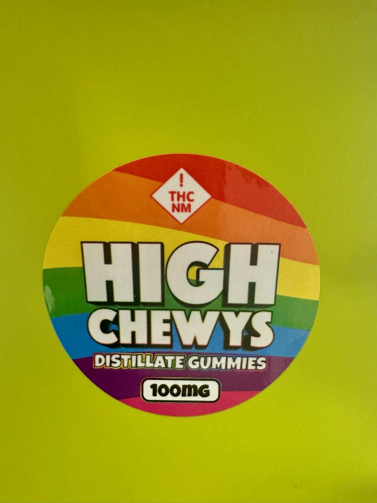 High Chewys 100mg- Indica Lime
