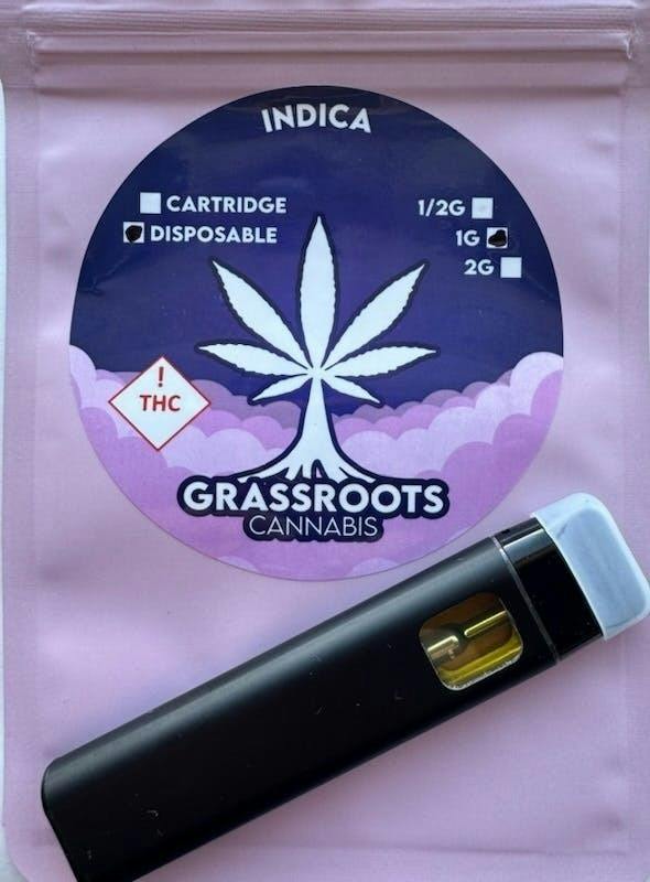 GrassRoots 1gm Disposable- 24k Punch