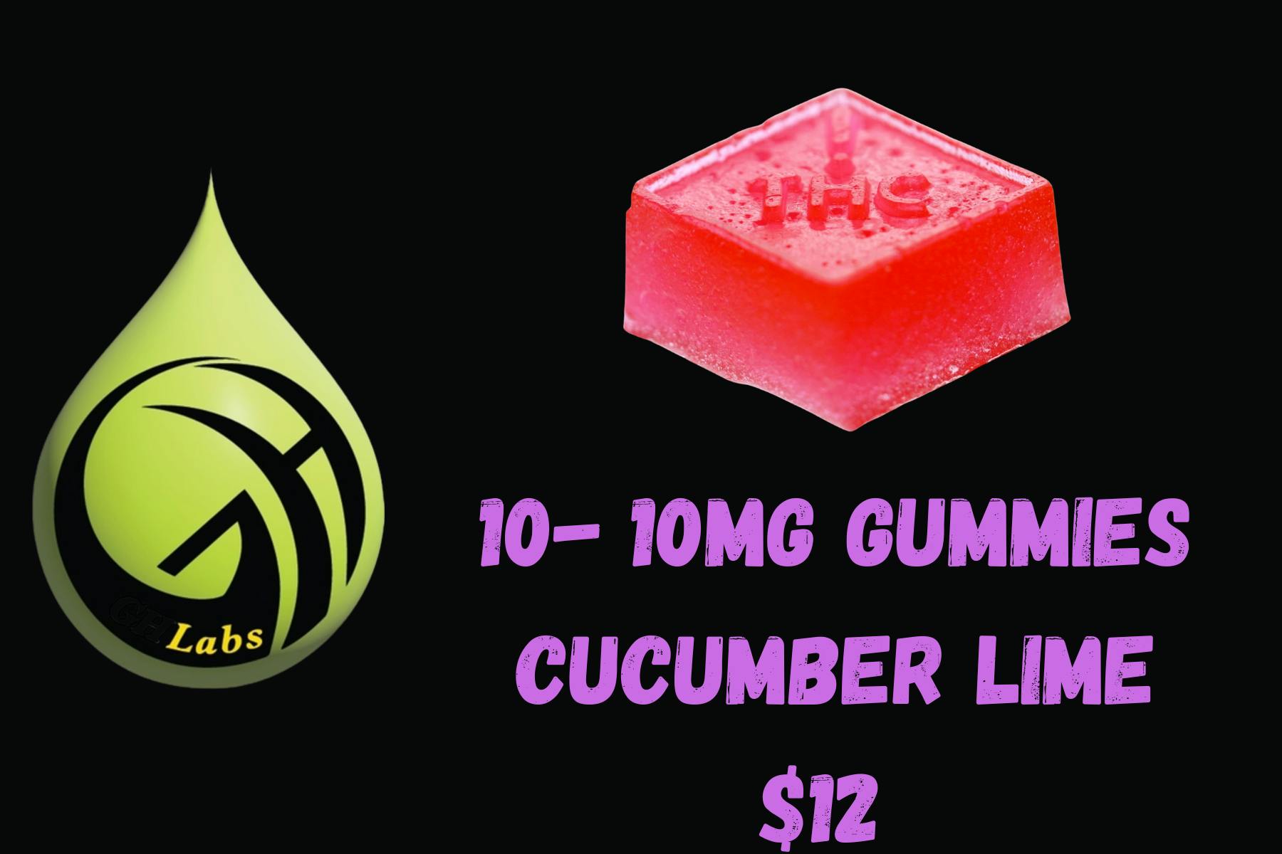 Gh Labs - Blaze Bites 100mg - Cucumber Lime