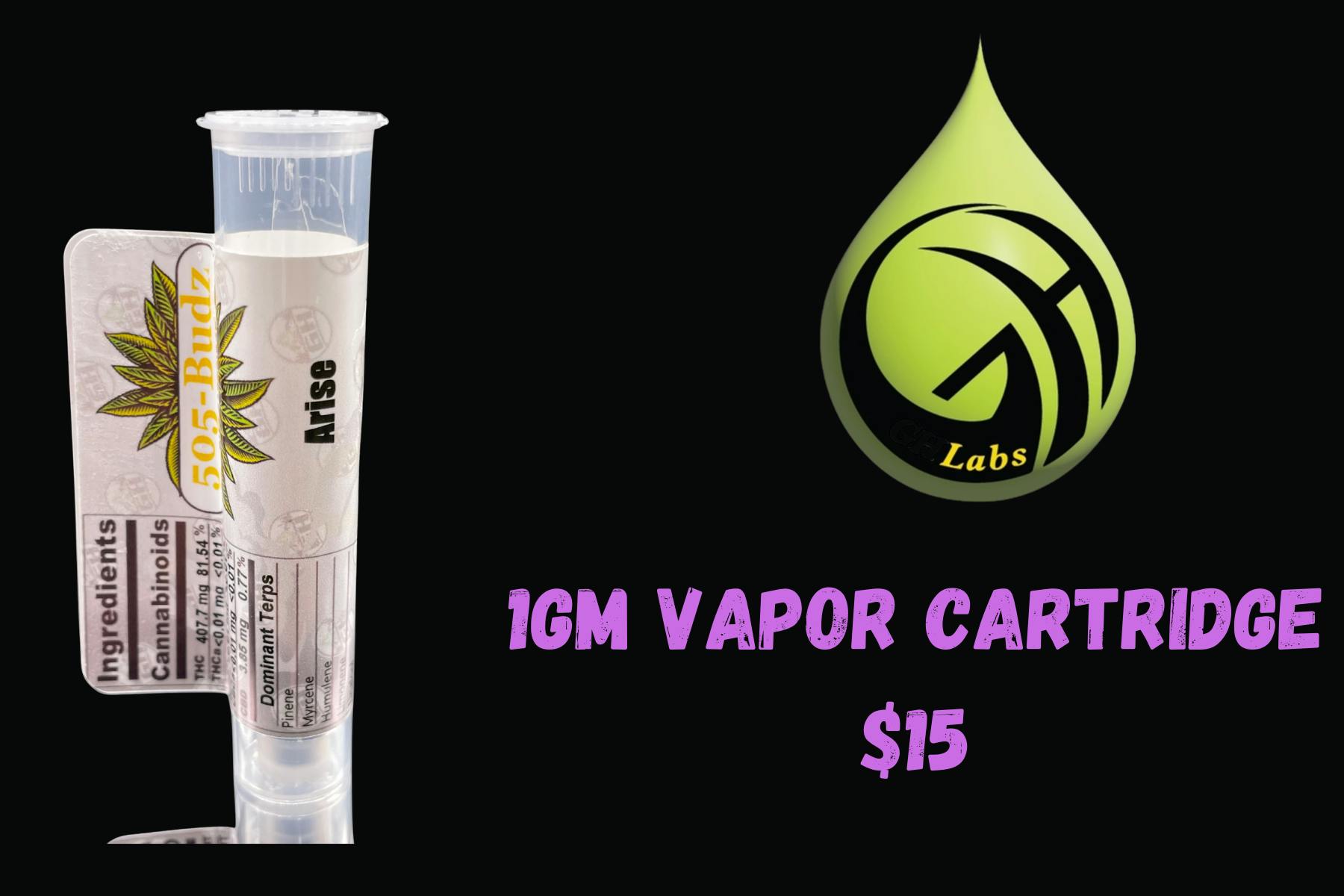 GH Labs - 1g Vapor Cart - Cherry Pie