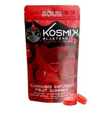 Kosmik - 100mg Gummies - Sour Celestial Cherry
